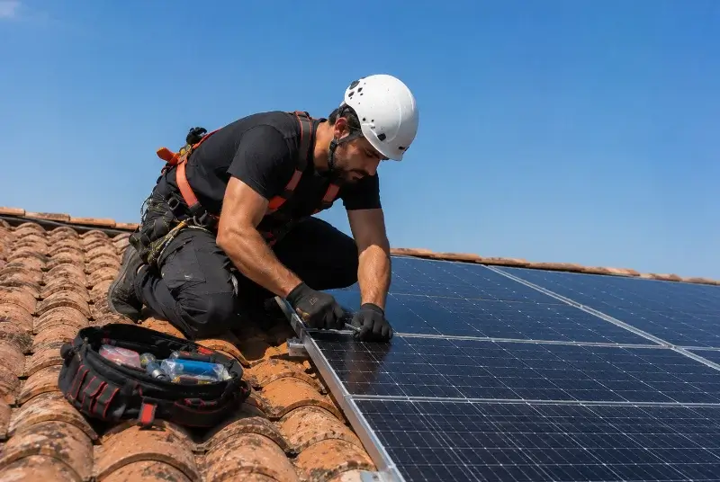 Maintenance et monitoring de panneaux solaires à Saint-Bonnet-de-Mure